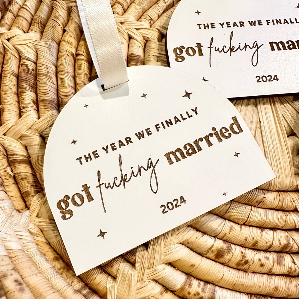 Funny Wedding Ornament